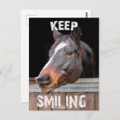 Carte Postale Keep Smiling ! (Devant / Derrière)