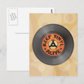 Carte Postale Keep Vinyl Alive (Devant / Derrière)