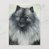 Carte postale "Keeshond" Dog Art (Devant)