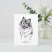 Carte postale Keeshond Doggust 2019 (Debout devant)