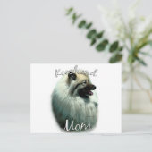 Carte Postale Keeshond Maman 2 (Debout devant)