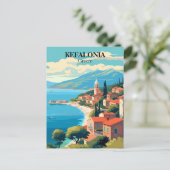 Carte Postale Kefalonia, Grèce Illustration (Debout devant)
