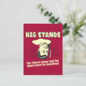 Carte Postale Keg Stands : Parents Stands Quelque Chose (Debout devant)