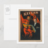 Carte Postale Kellar Devil et les démons avec l'affiche du livre (Devant / Derrière)