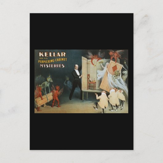 Carte Postale Kellar et son cabinet perplexe mystères (Devant)