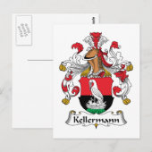Carte Postale Kellermann Family Crest (Devant / Derrière)