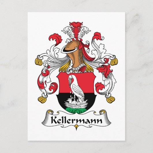 Carte Postale Kellermann Family Crest (Devant)