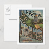 Carte Postale Kellogg, Idaho - Scènes de grandes lettres (Devant / Derrière)