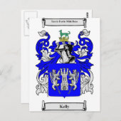 Carte Postale Kelly coat of Arms (Devant / Derrière)