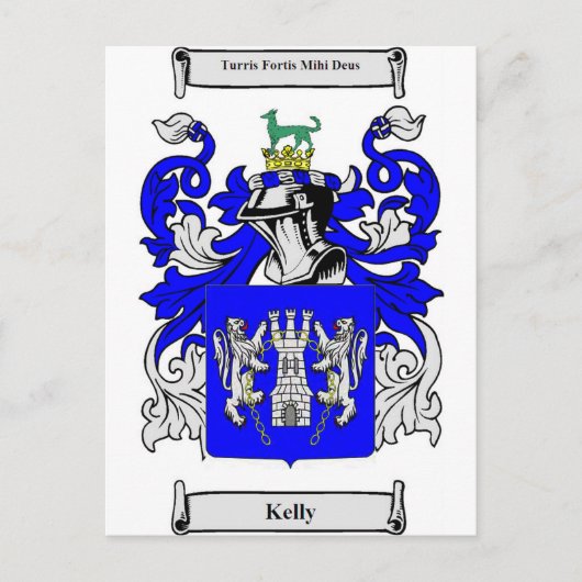 Carte Postale Kelly coat of Arms (Devant)