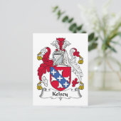 Carte Postale Kelsey Family Crest (Debout devant)