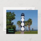 Carte postale Kemah, TX Lighthouse - customisée (Devant / Derrière)