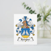 Carte Postale Kemper Family Crest (Debout devant)