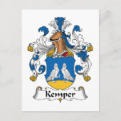Carte Postale Kemper Family Crest (Devant)