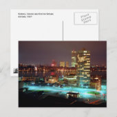 Carte Postale Kendall Carré et Boston Skyline, 1967 (Devant / Derrière)