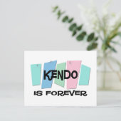 Carte Postale Kendo Est Pour Toujours (Debout devant)