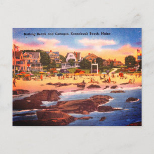 Carte Postale Kennebunk Beach, Maine Cottages Vintages Photo
