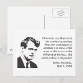 Carte Postale Kennedy (Devant / Derrière)