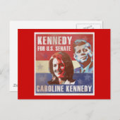 Carte Postale Kennedy Commence La Campagne Pour Le Sénat (Devant / Derrière)
