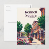 Carte Postale Kennett Square, Pennsylvanie (Devant / Derrière)