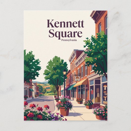 Carte Postale Kennett Square, Pennsylvanie (Devant)