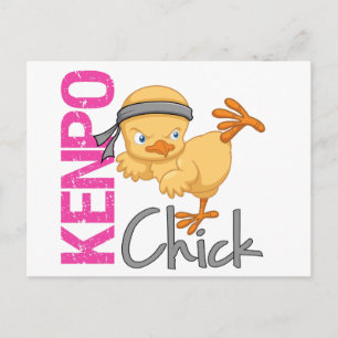 Carte Postale Kenpo Chick