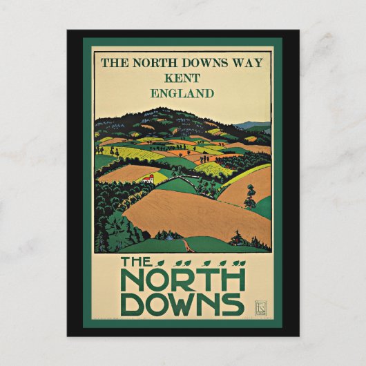 Carte Postale Kent, Angleterre, North Downs, (Devant)