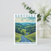 Carte Postale Kentucky Bluegrass State USA Travel Place (Debout devant)