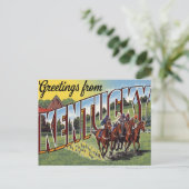 Carte Postale Kentucky Derby Horse Racing (Debout devant)