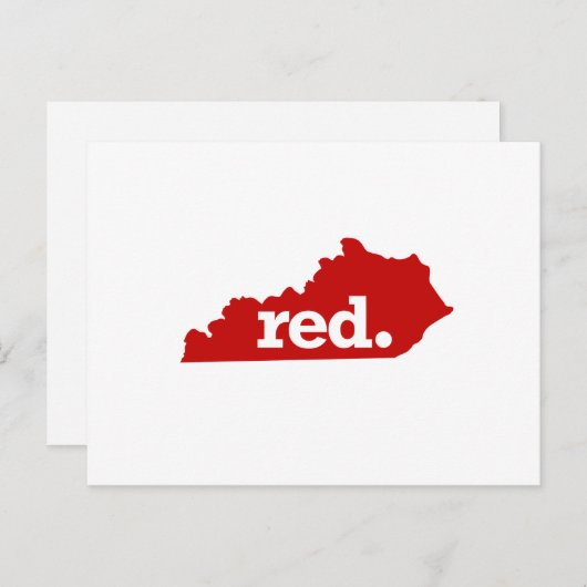 CARTE POSTALE KENTUCKY ÉTAT ROUGE (Devant / Derrière)