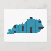 Carte Postale Kentucky Home State Blue Word Art (Devant)