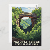Carte Postale Kentucky Natural Bridge State Resort Park Travel (Devant / Derrière)
