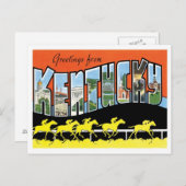 Carte Postale Kentucky Salutations Des États-Unis (Devant / Derrière)