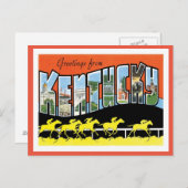 Carte Postale Kentucky Salutations Des États-Unis (Devant / Derrière)
