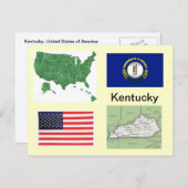 Carte Postale Kentucky USA (Devant / Derrière)