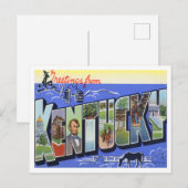 Carte postale Kentucky Vintage Big Letters (Devant / Derrière)