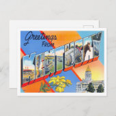 Carte postale Kentucky Vintage Big Letters (Devant / Derrière)