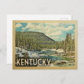 Carte Postale Kentucky Vintage voyage Snowy Winter Nature (Devant / Derrière)