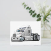 Carte Postale Kenworth 660 Camion blanc (Debout devant)