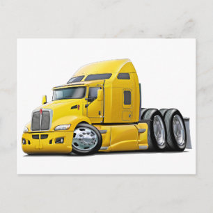 Carte Postale Kenworth 660 Camion jaune