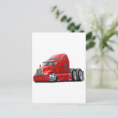Carte Postale Kenworth 660 Camion rouge (Debout devant)