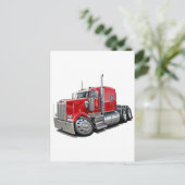 Carte Postale Kenworth w900 Camion rouge (Debout devant)