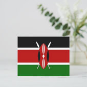 Carte Postale Kenya - Drapeau - (Debout devant)