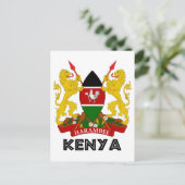 Carte Postale KENYA - emblème / drapeau / armoiries / symbole (Debout devant)