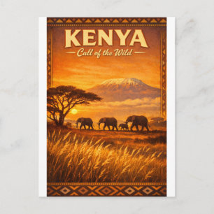 Carte Postale KENYA – L'appel de la nature