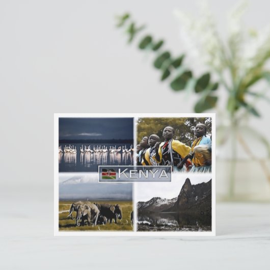 Carte Postale Kenya - Mosaic - (Debout devant)