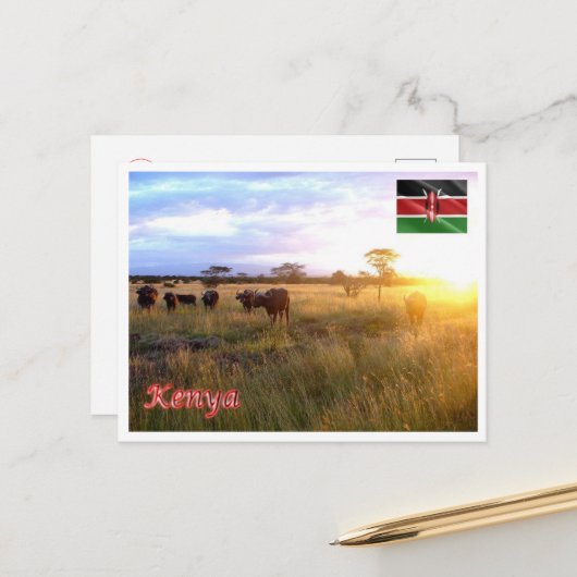 Carte Postale Kenya - Panorama - (Devant/Arrière en situation)