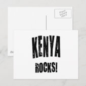 Carte Postale Kenya Rocks ! (Devant / Derrière)