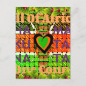 Carte Postale Kenya : Toute l'Afrique dans un pays - Drapeau tis (Devant)