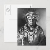 Carte Postale Keokuk ~ Chef Sauk 1847 (Devant / Derrière)